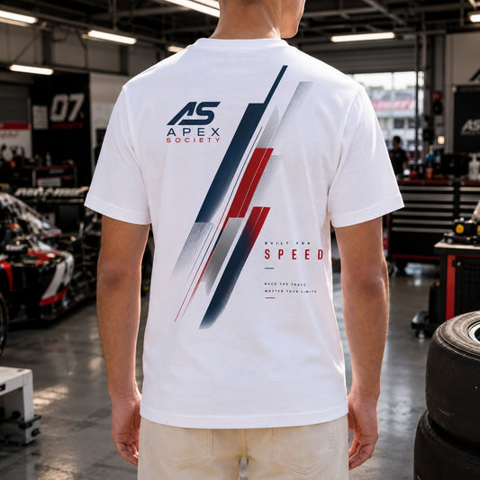 Apex Society T-shirt, Blue & Red